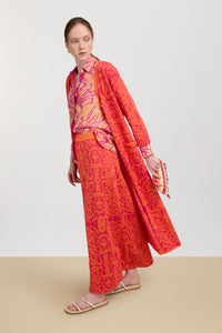 RECO PRIX : 372 // Theresa Duster Damask Design Orange