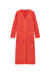 Theresa long cotton cardigan - Orange