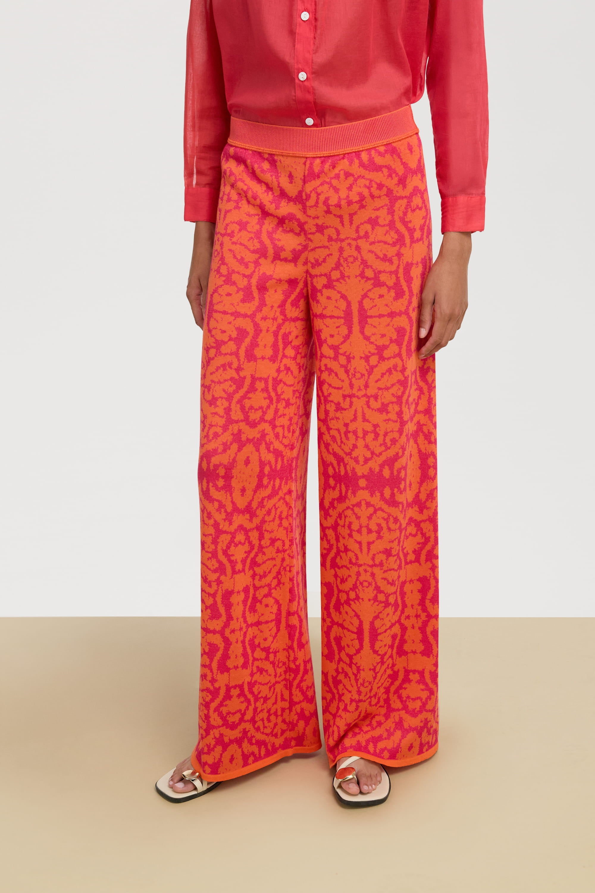 RECO PRIX : 204 // Theresa Pants Damask Design Orange