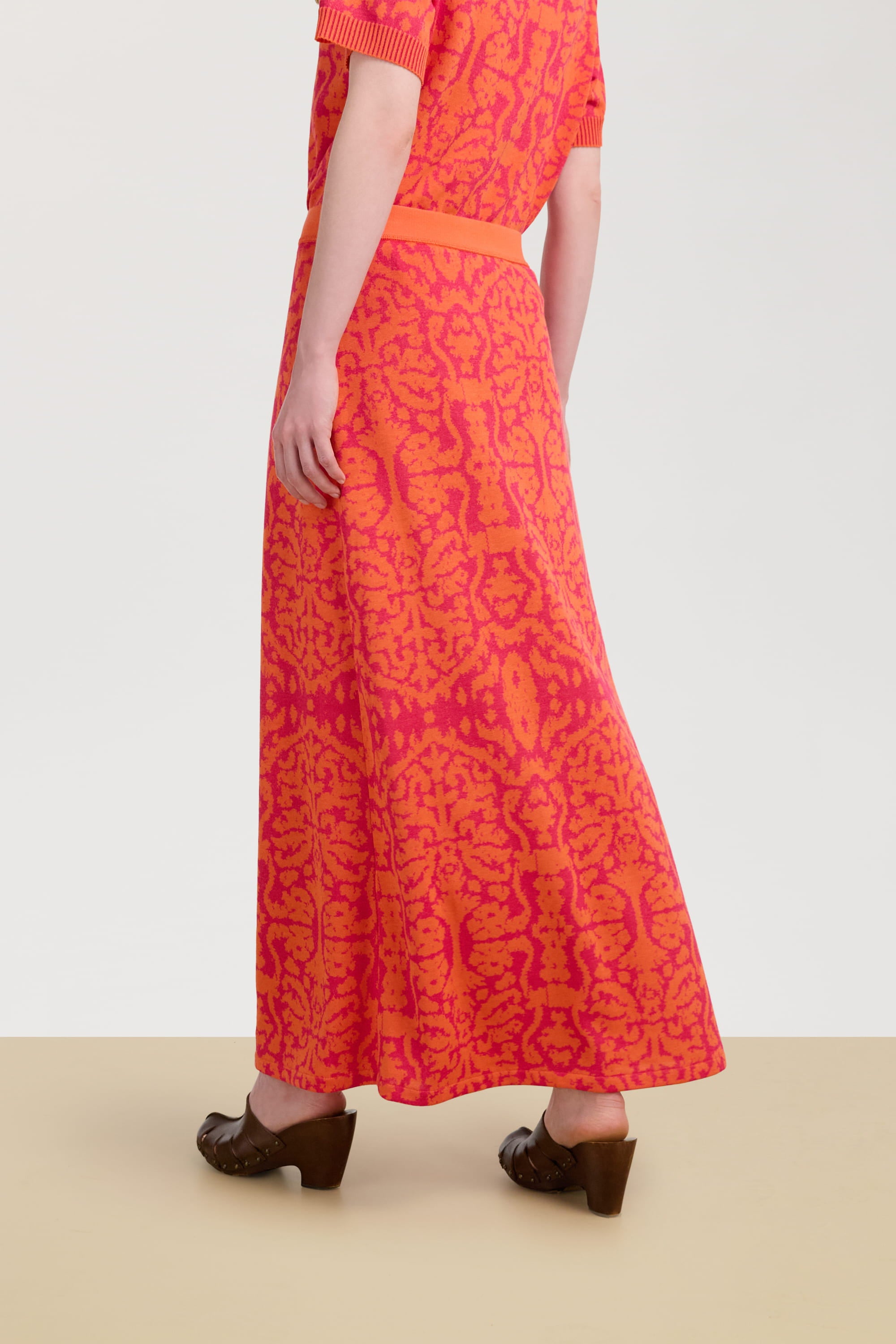RECO PRIX : 225 // Theresa Skirt Damask Design Orange