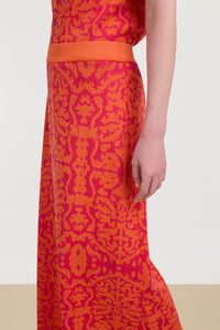 RECO PRIX : 225 // Theresa Skirt Damask Design Orange
