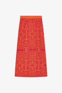 RECO PRIX : 225 // Theresa Skirt Damask Design Orange