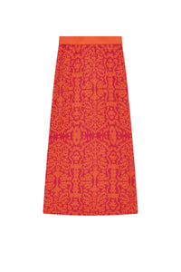 Theresa cotton skirt - Orange
