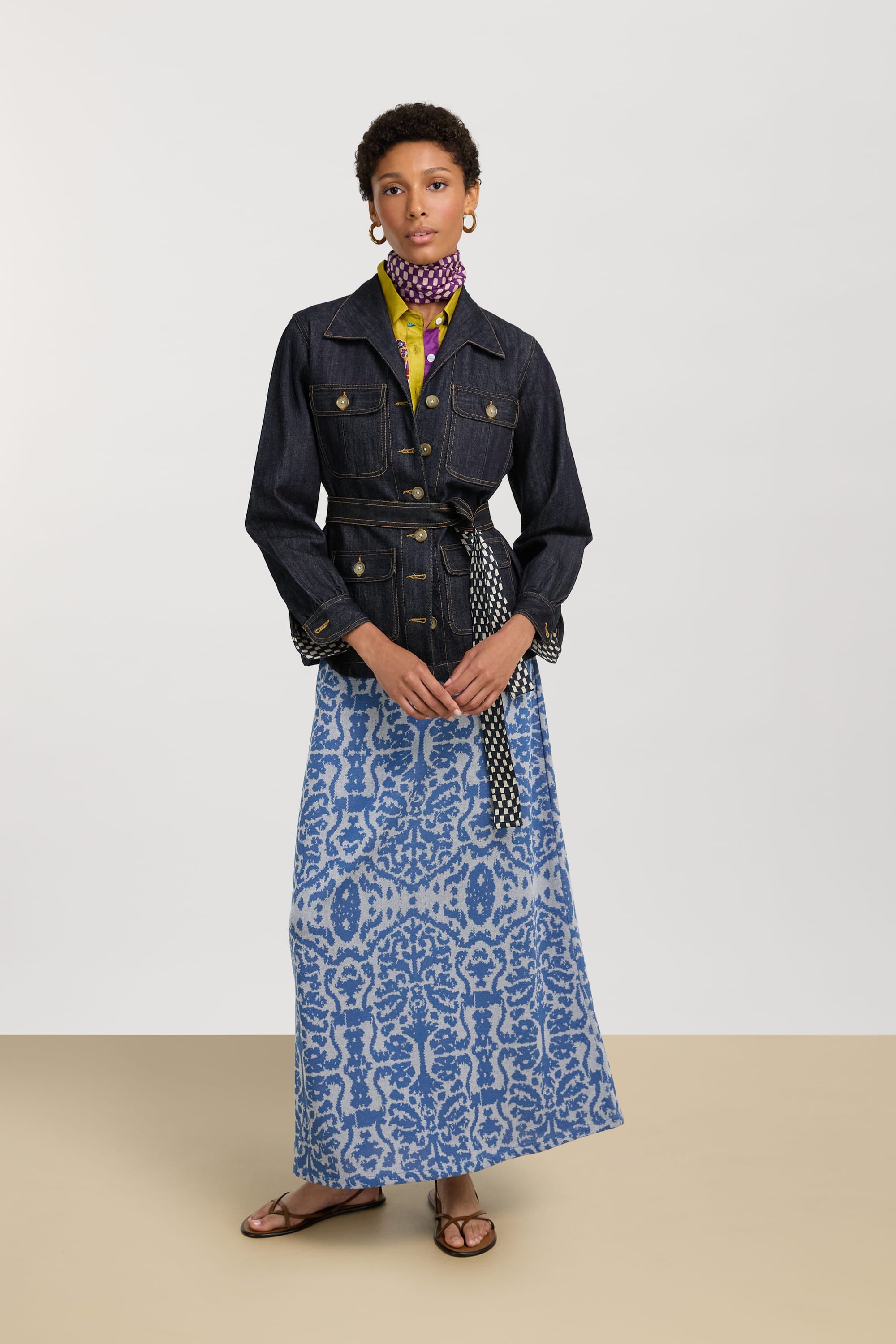 RECO PRIX : 225 // Theresa Skirt Damask Design Sugar
