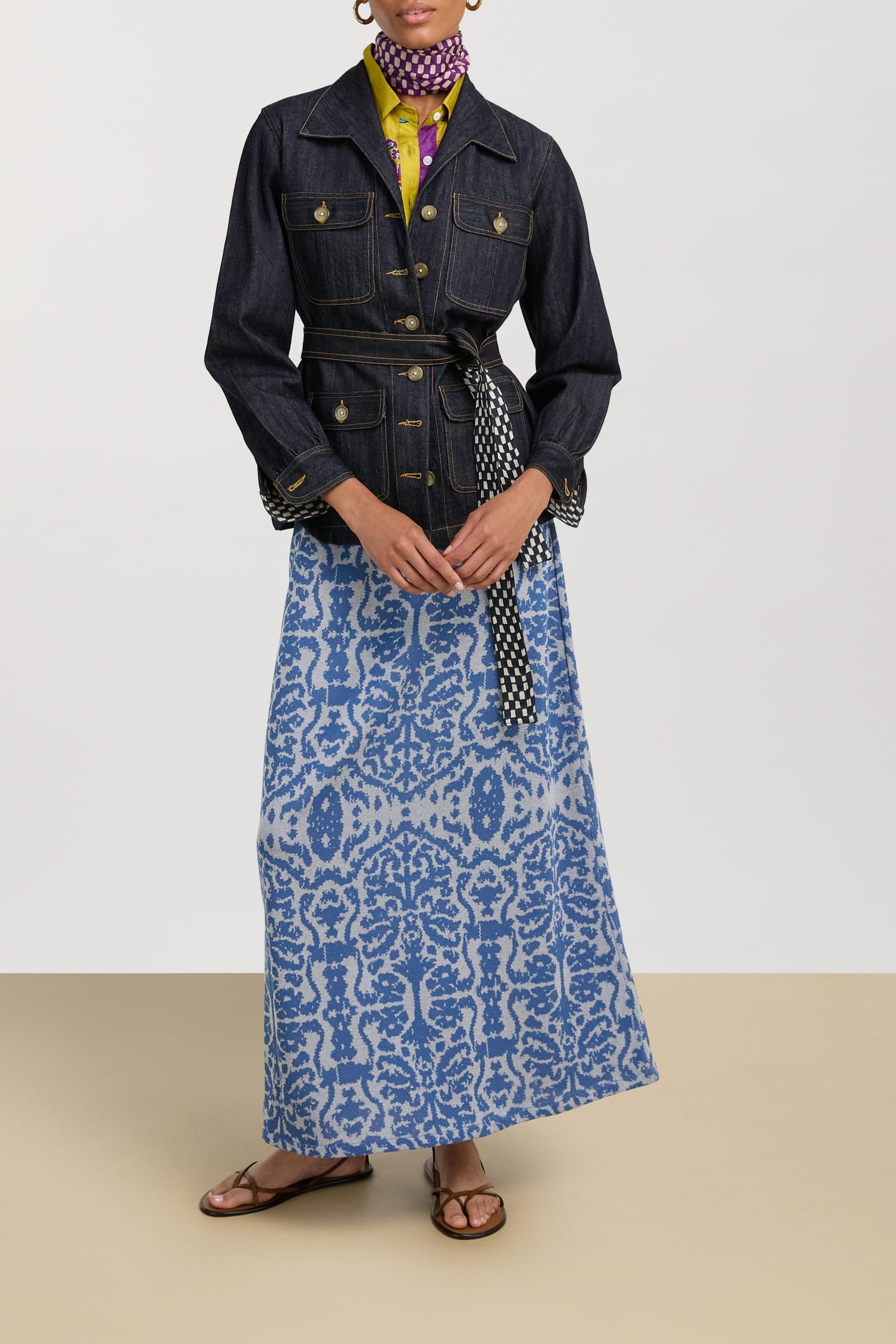 Theresa cotton skirt - Neutral