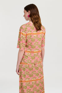 RECO PRIX : 141 // T Shirt V Neck Japan Bounch Pink