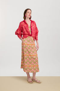 RECO PRIX : 141 // T Shirt V Neck Japan Bounch Pink