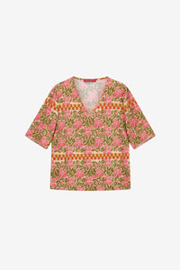 RECO PRIX : 141 // T Shirt V Neck Japan Bounch Pink