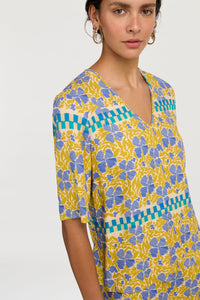 RECO PRIX : 141 // T Shirt V Neck Japan Bounch Blue