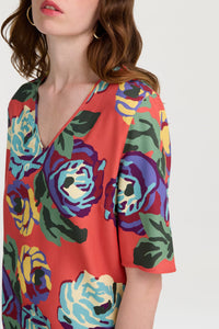 Nizam V-neck T-shirt - Pink
