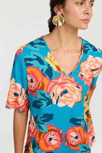 RECO PRIX : 141 // T Shirt V Neck Nizam Teal