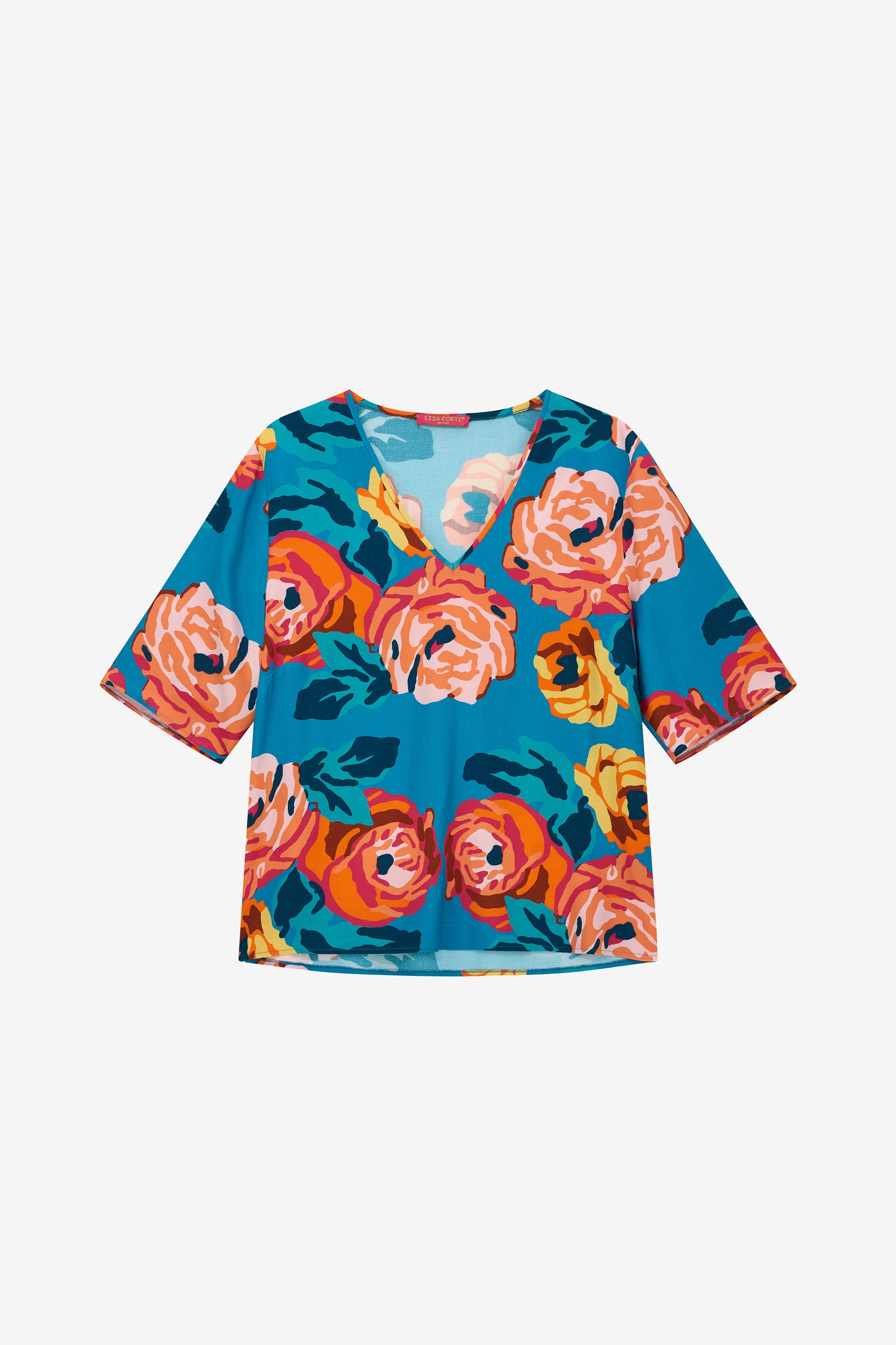 RECO PRIX : 141 // T Shirt V Neck Nizam Teal