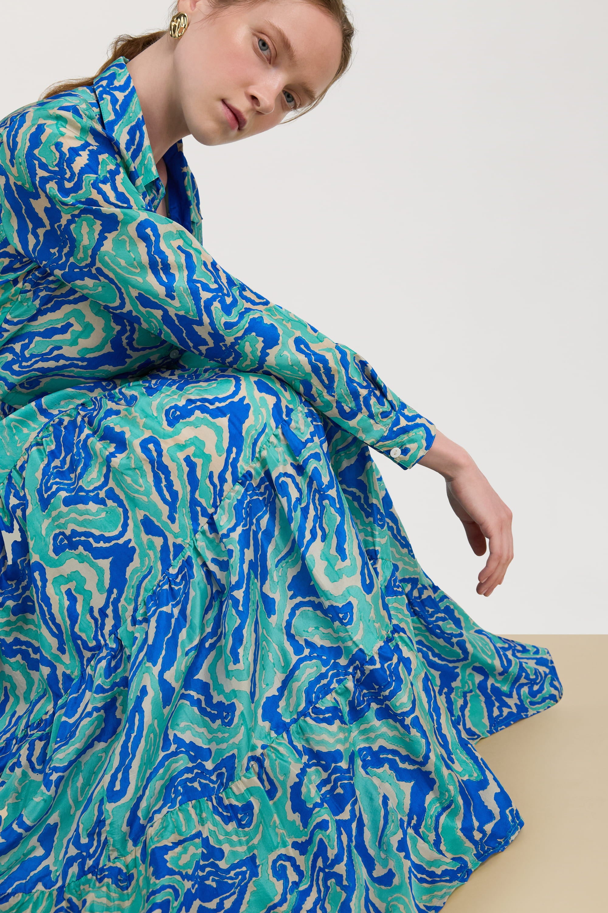 RECO PRIX : 177 // Tulsi Skirt Dragon Cloud Aqua