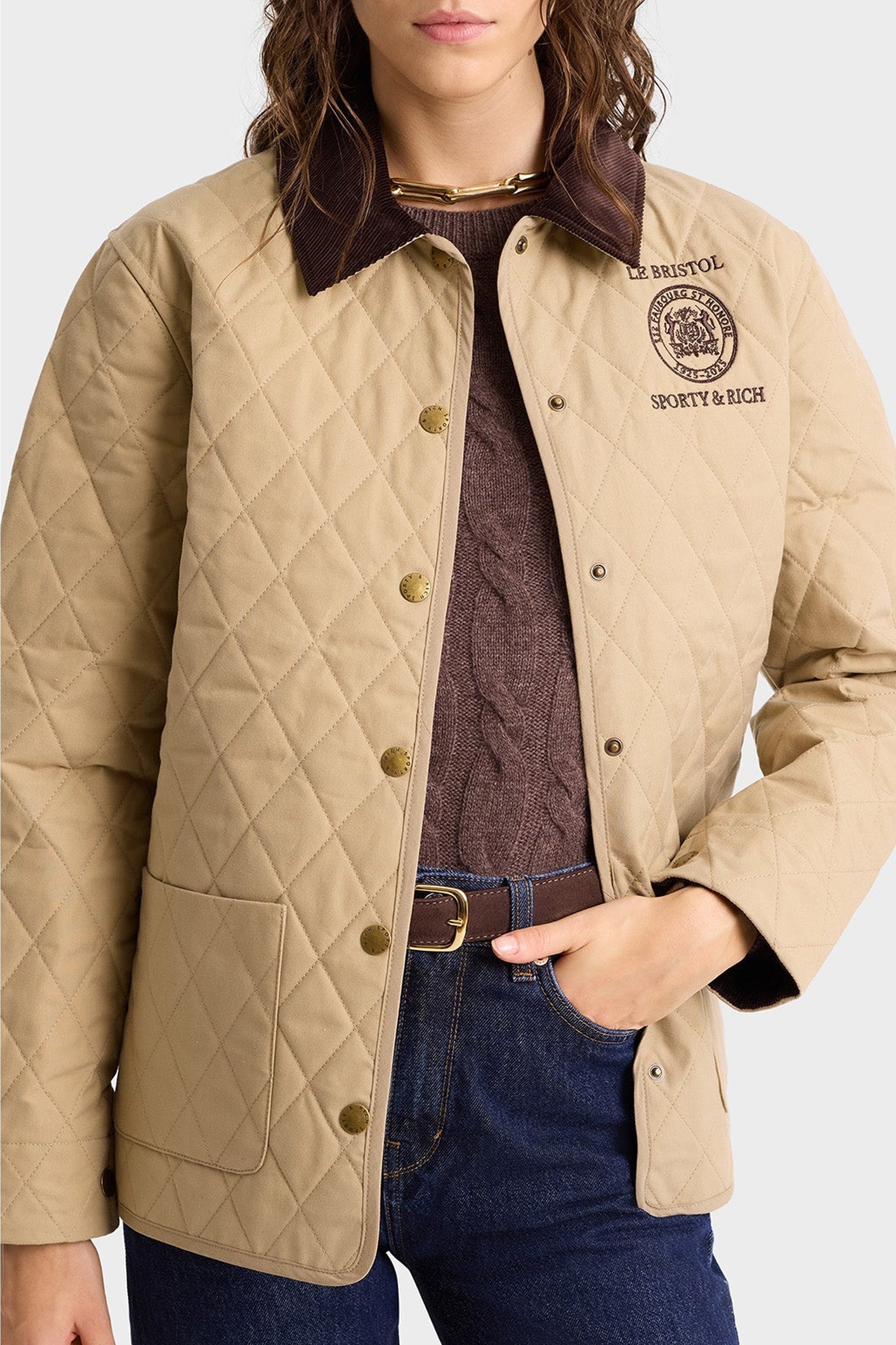 Veste Crest Seal 100th matelassée - Beige