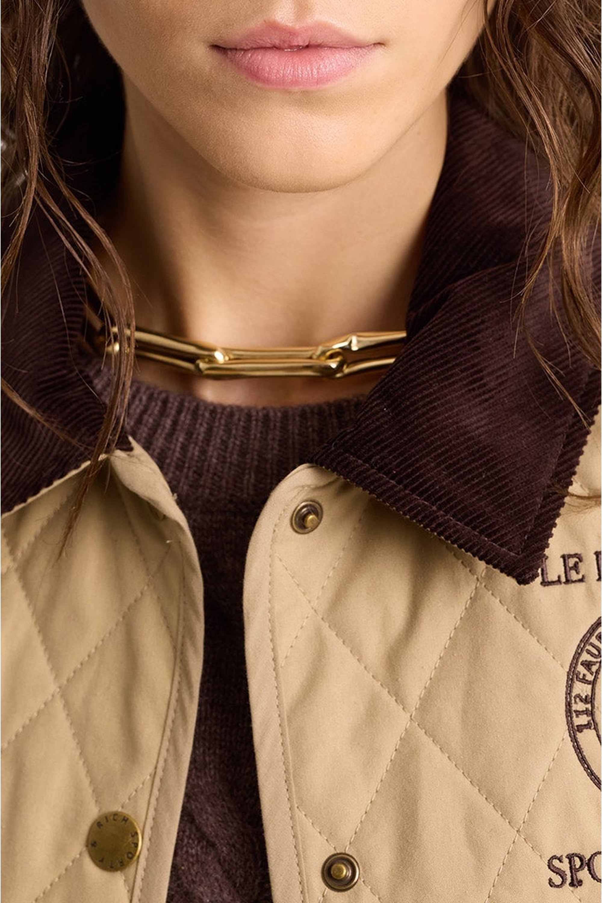 Veste Crest Seal 100th matelassée - Beige