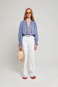 ZNOSTOCK_BLUE SHIRT SHAHI - Blue