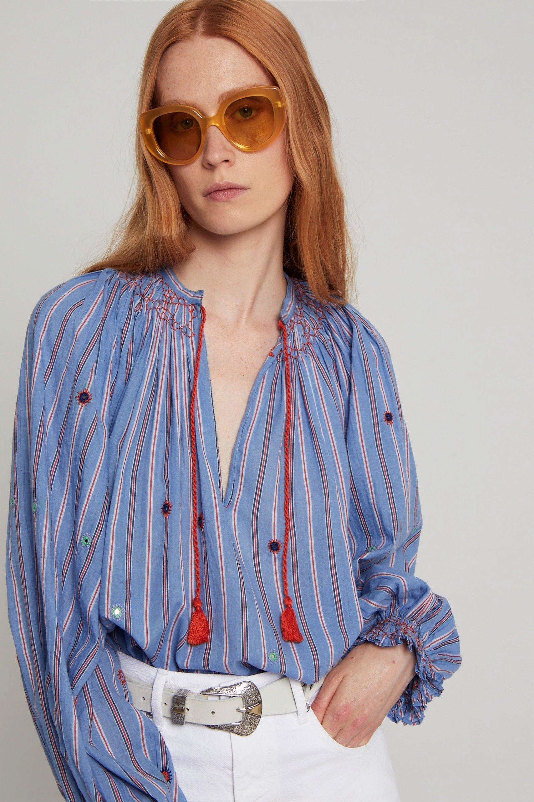 ZNOSTOCK_BLUE SHIRT SHAHI - Blue