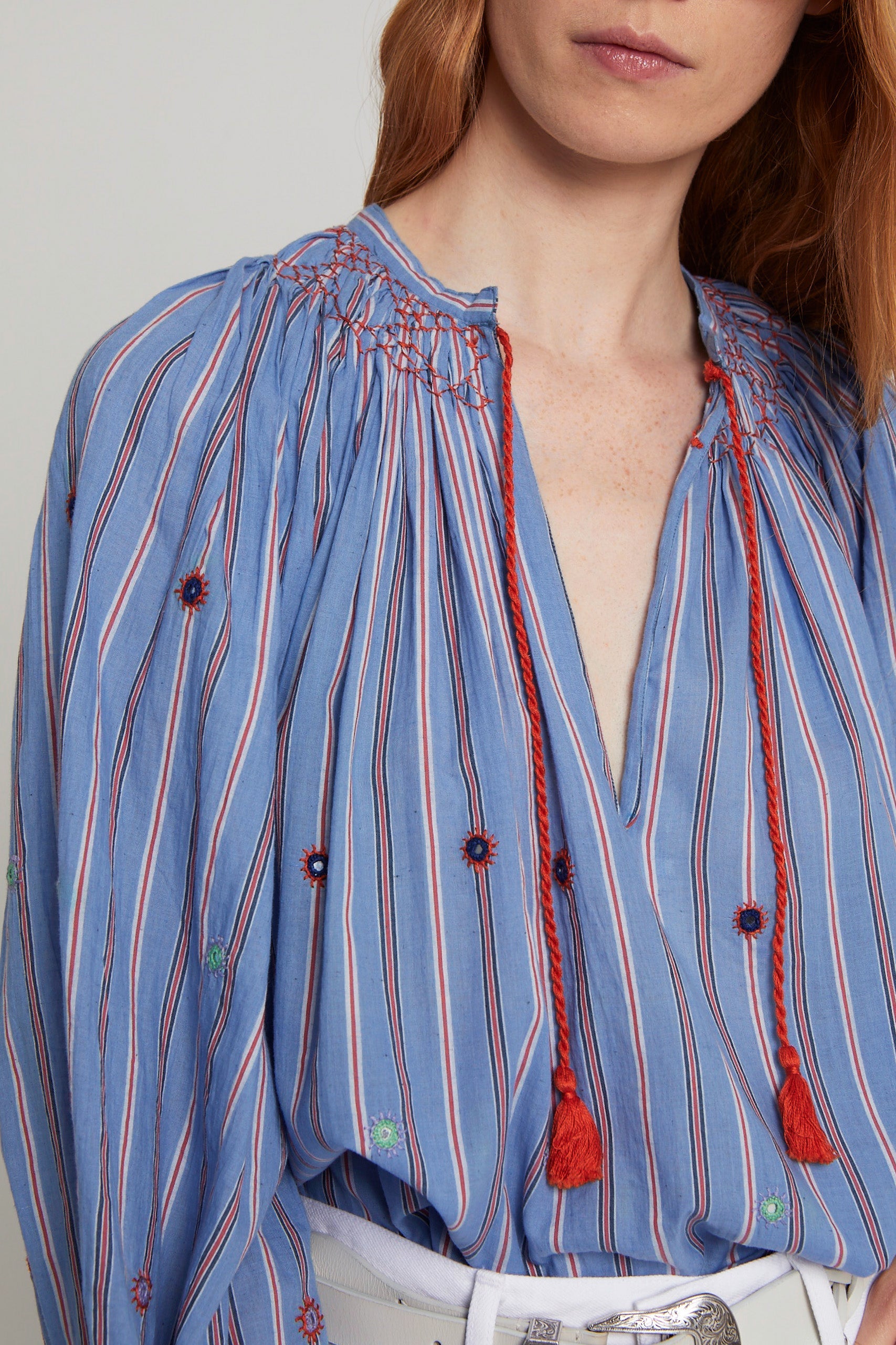ZNOSTOCK_BLUE SHIRT SHAHI - Blue