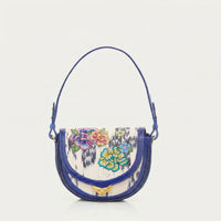 Victoria bag in lizard embroidery - Blue
