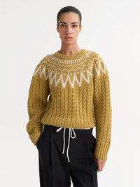 Fair Isle Cable Knit
