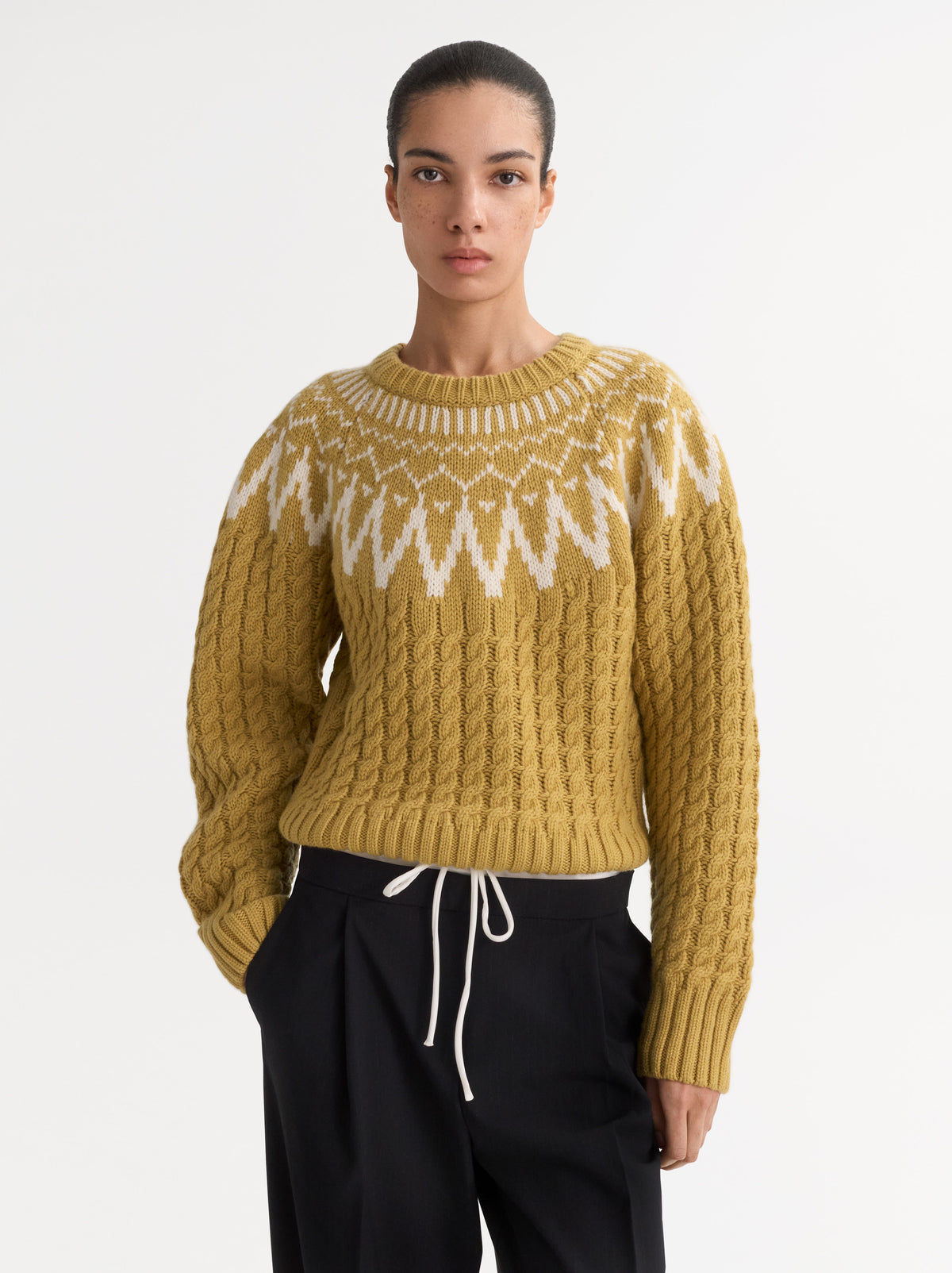 Fair Isle Cable Knit