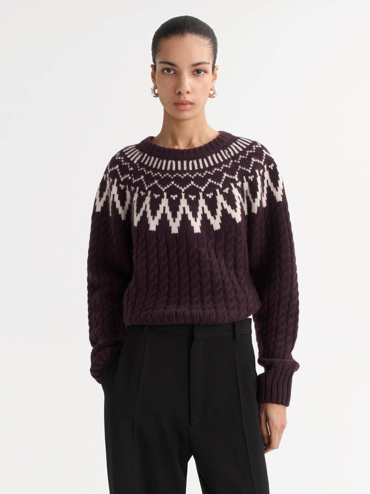 Fair Isle Cable Knit