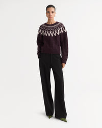 Fair Isle Cable Knit