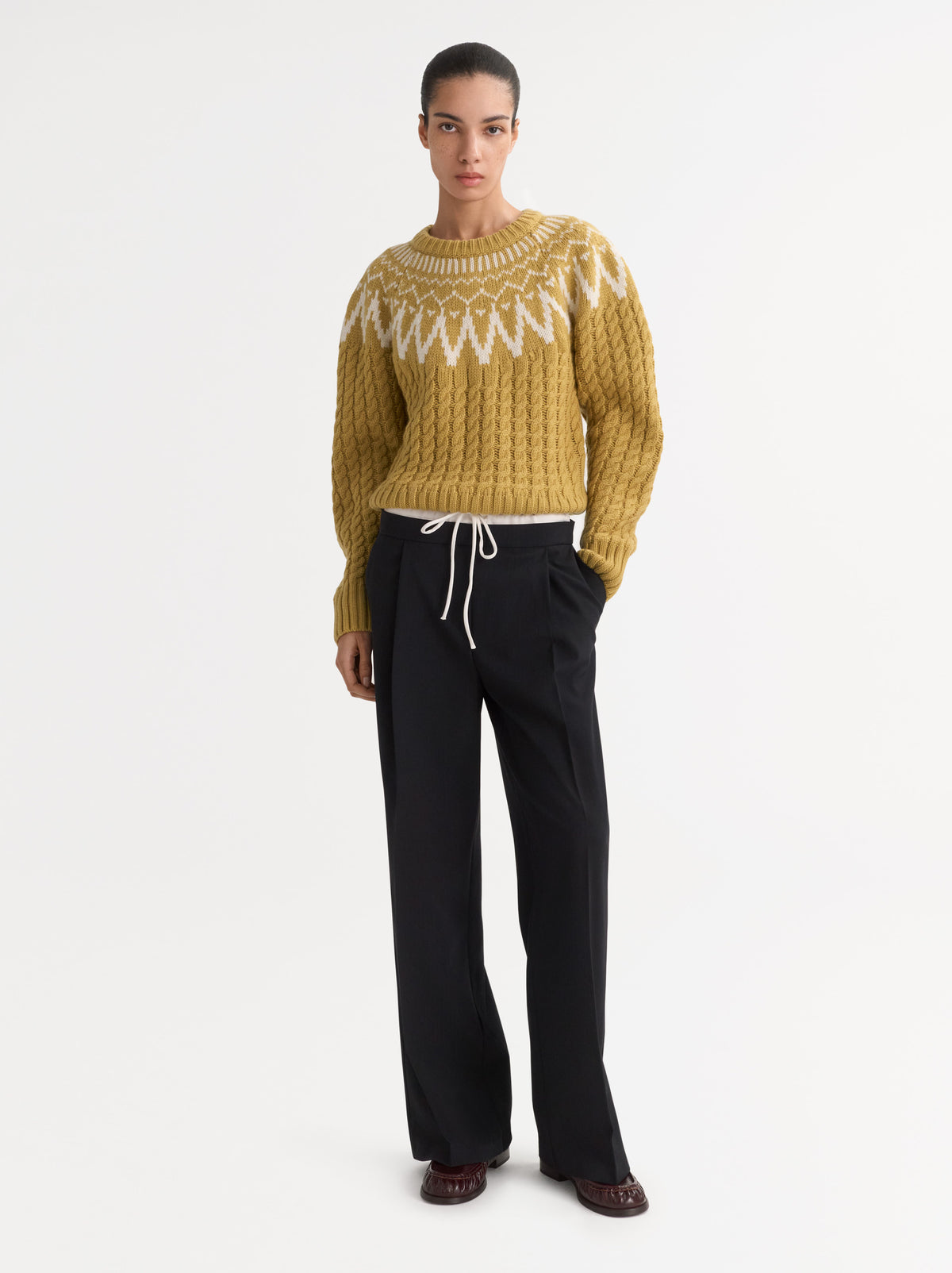 Fair Isle Cable Knit