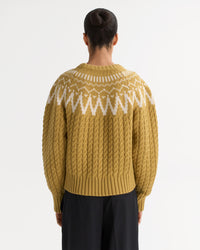 Fair Isle Cable Knit