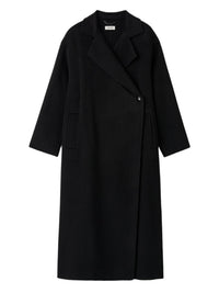 Oversized woollen coat - Black