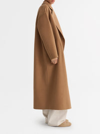 Oversized woollen coat - Beige