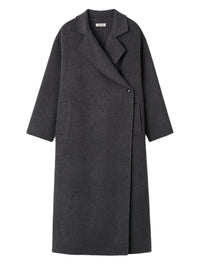 Oversized woollen coat - Grey