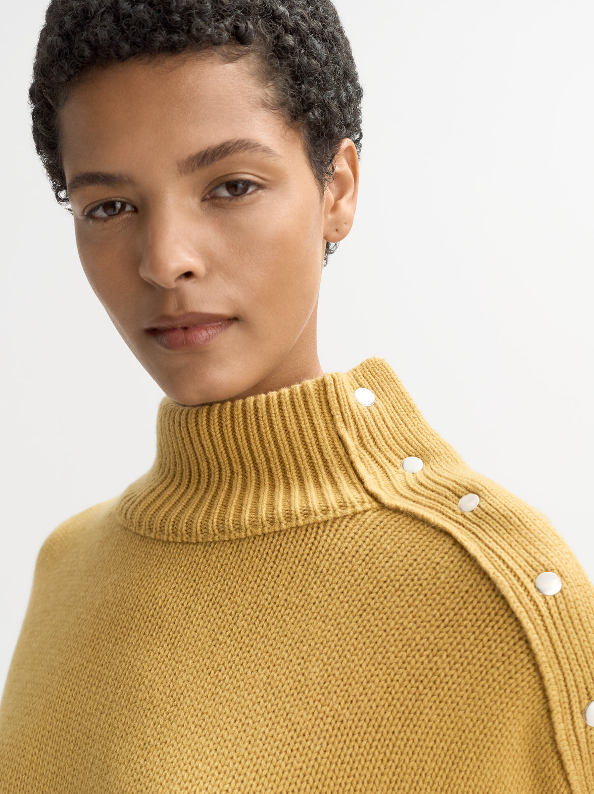 Button Turtleneck