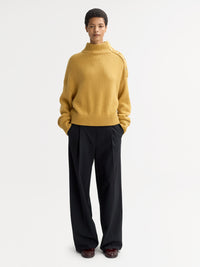 Button Turtleneck