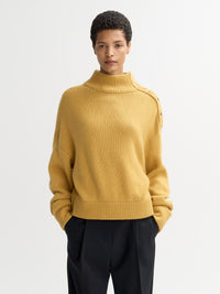 Button Turtleneck