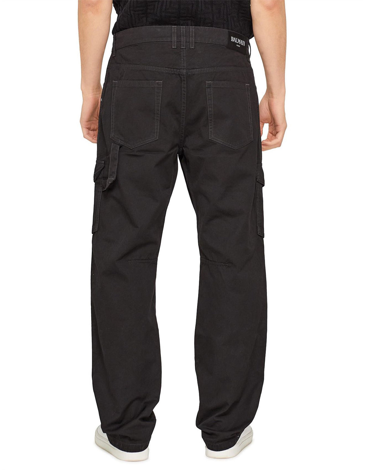 Pantalon droit cargo - Noir