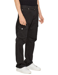 Pantalon droit cargo - Noir