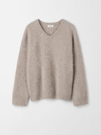 Brushed V-neck