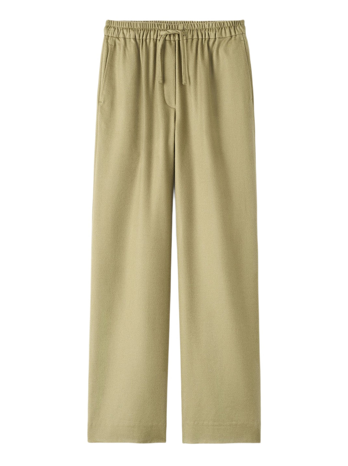 Pantalon tissé en laine - Vert