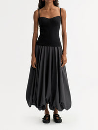 Double-knit cashmere tank top - Black