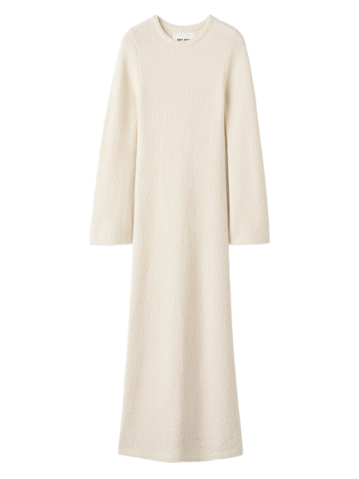 Robe bouclée en cachemire - Blanc