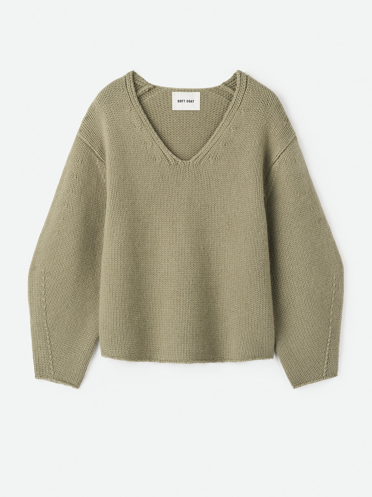 Puff Sleeve V-neck