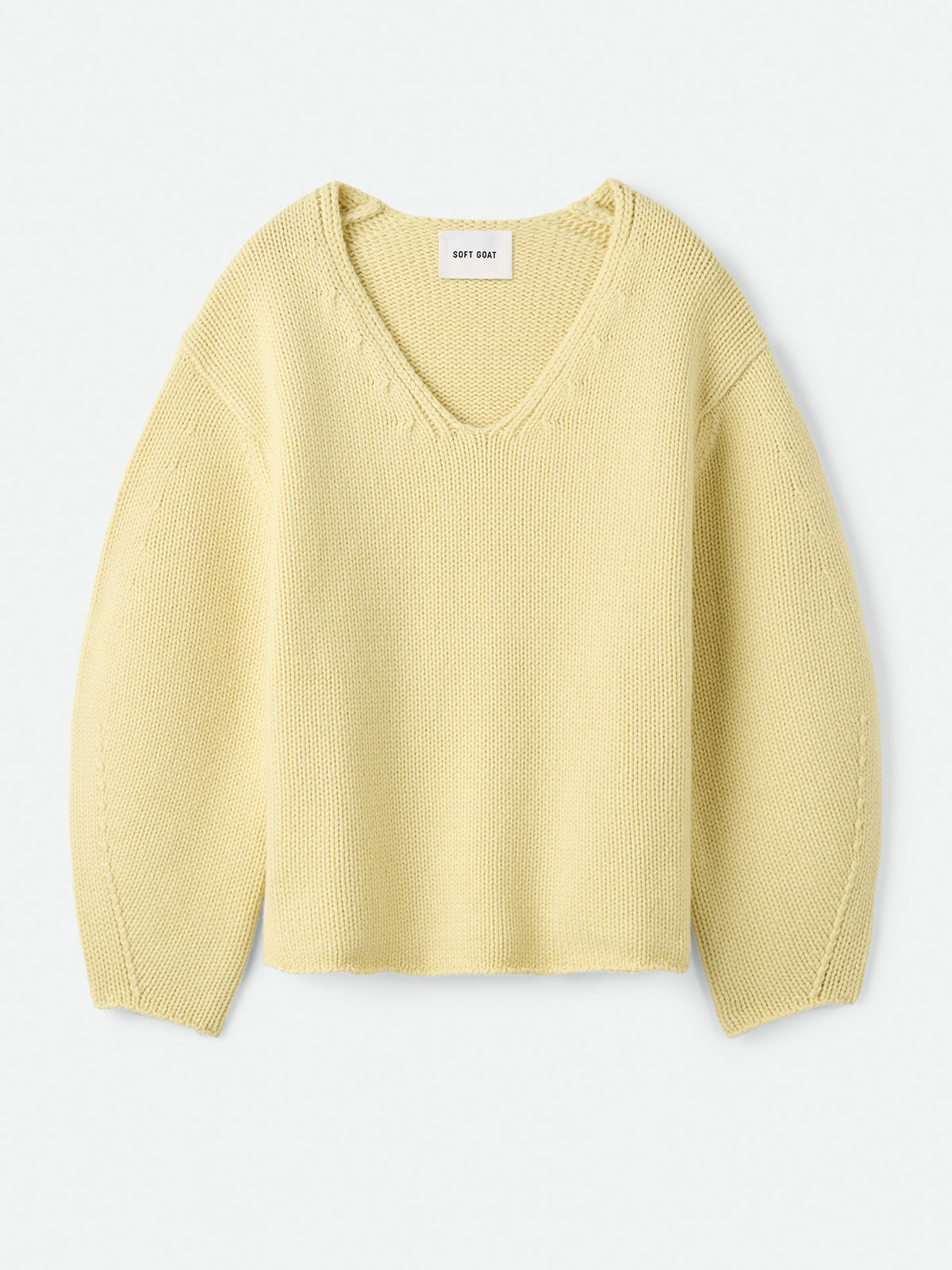Puff Sleeve V-neck