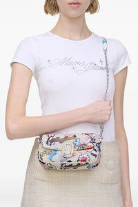 Sac Clover avec logo en cuir - White