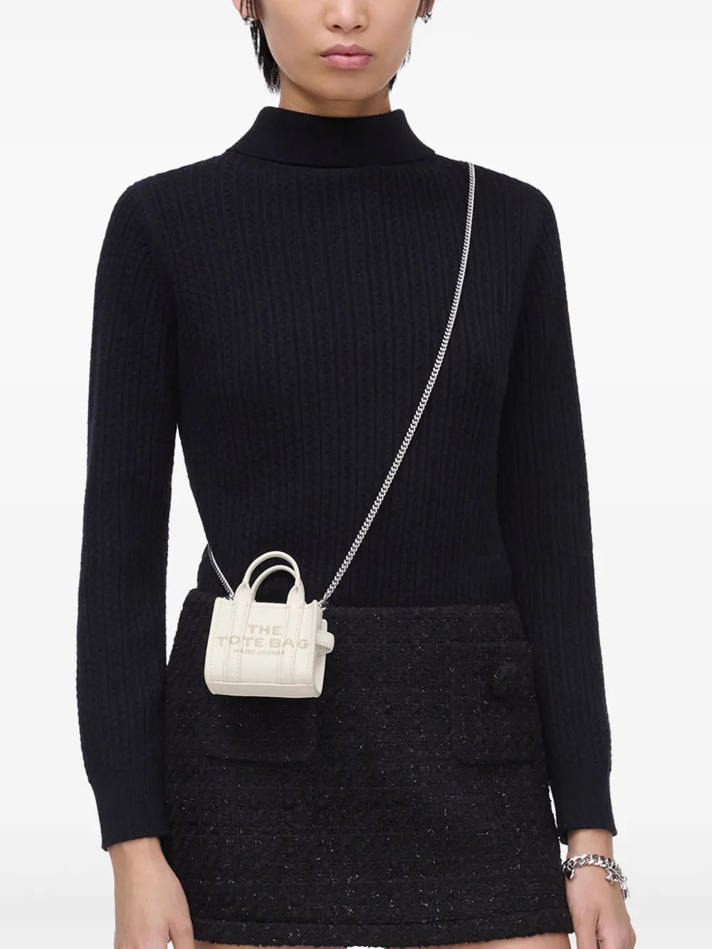 MINI   Mini sac The Nano Tote à bandouilière en cuir - Cotton