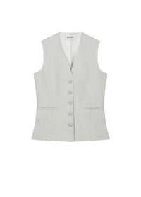 Gilet sans manches - Vert d'Eau
