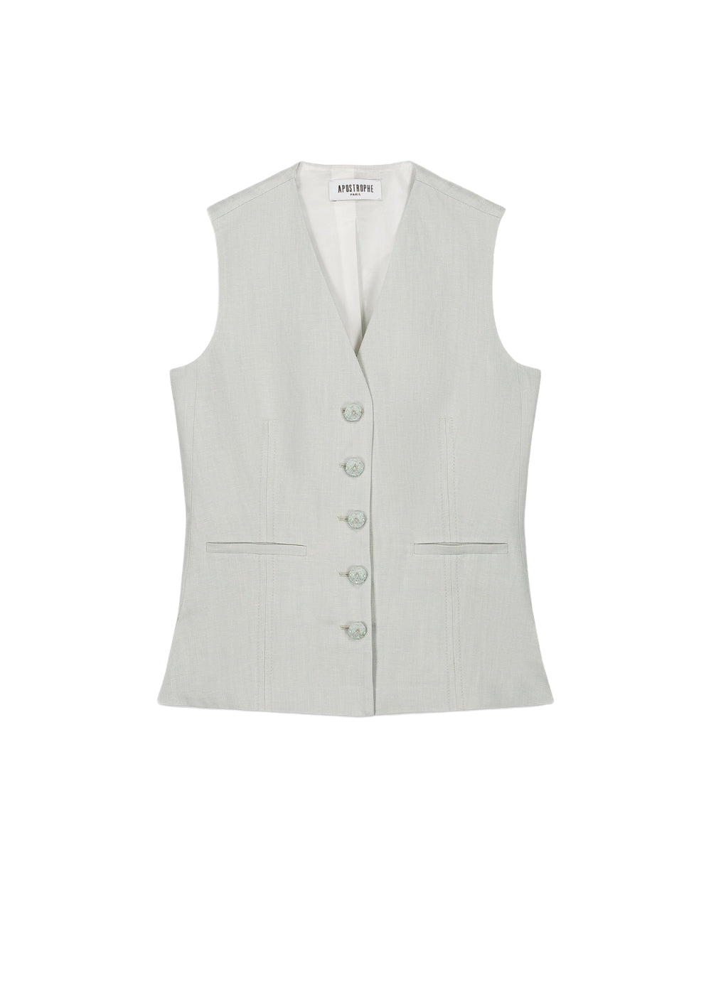 Gilet sans manches - Vert d'Eau