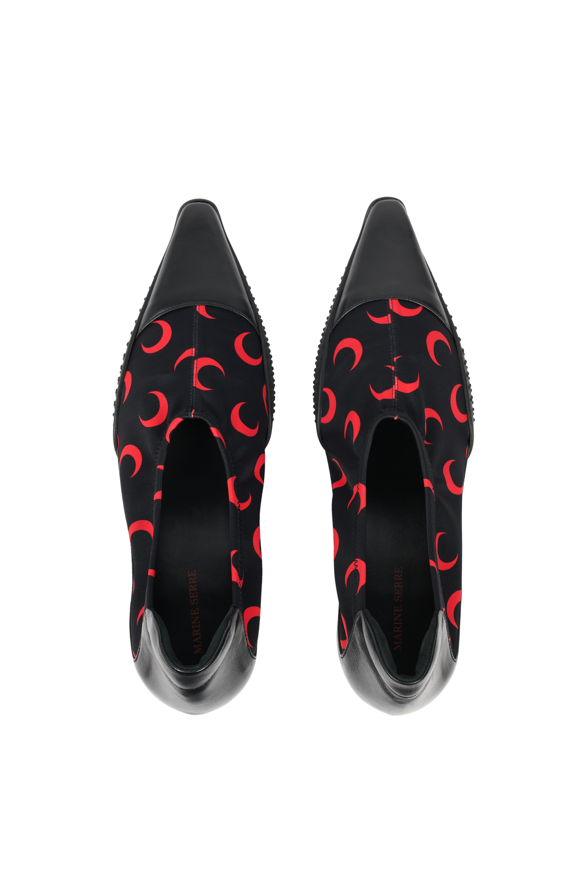 Escarpins pointus en cuir - All Over Moon Red