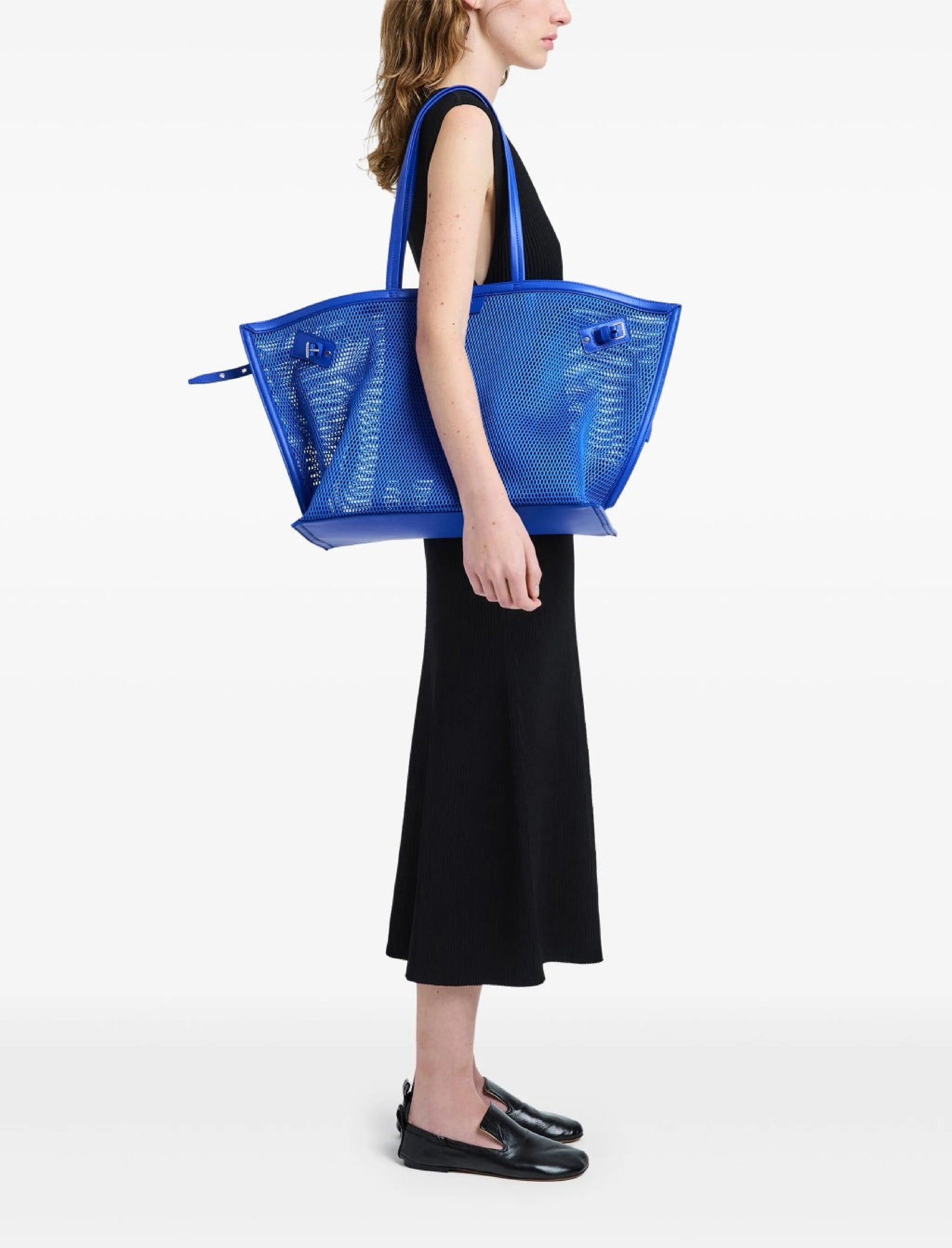 Grand sac ajouté à boucles - Cobalt