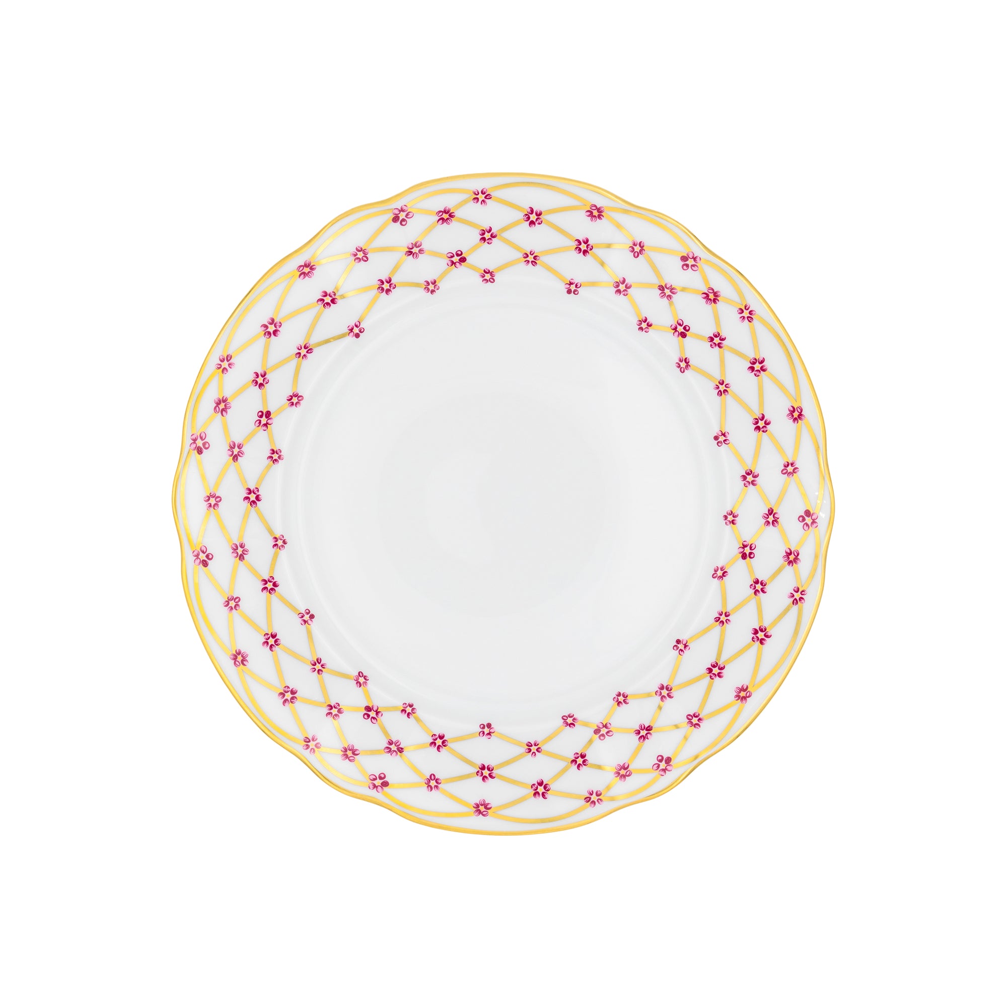 Assiette à dîner Elisabeth en porcelaine - Or